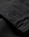 View of model wearing Beautiful Black Go Jacket, Regular Fit with Airweave.