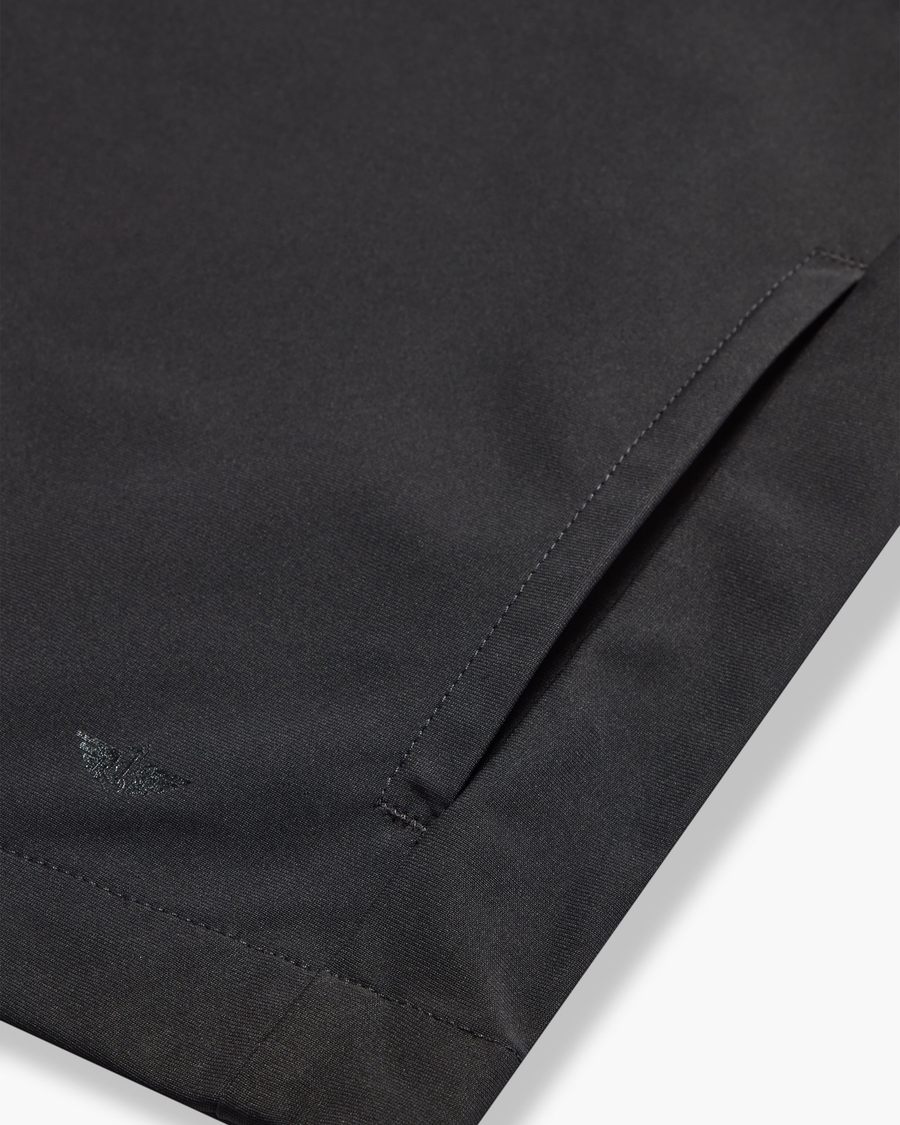 View of model wearing Beautiful Black Go Overshirt, Regular Fit with Airweave.