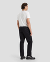Back view of model wearing Beautiful Black Men's Straight Fit Original Chino Pants.