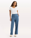 View of model wearing Bering Sea Blake Chino Pants, High Straight Fit.