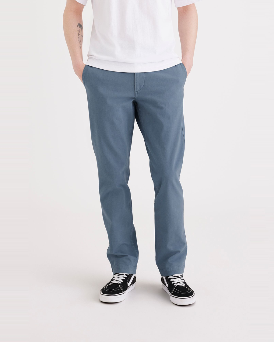 Front view of model wearing Bluefin Alpha Chino Pants, Slim Fit.