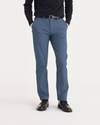 Front view of model wearing Bluefin Crafted Khaki Pants, Slim Fit.