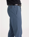 Side view of model wearing Bluefin Crafted Khaki Pants, Slim Fit.