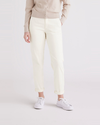 Front view of model wearing Buttercream Women's Slim Fit Weekend Chino Pants.