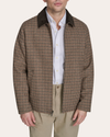 Wool Blend Jacket with Corduroy Collar
