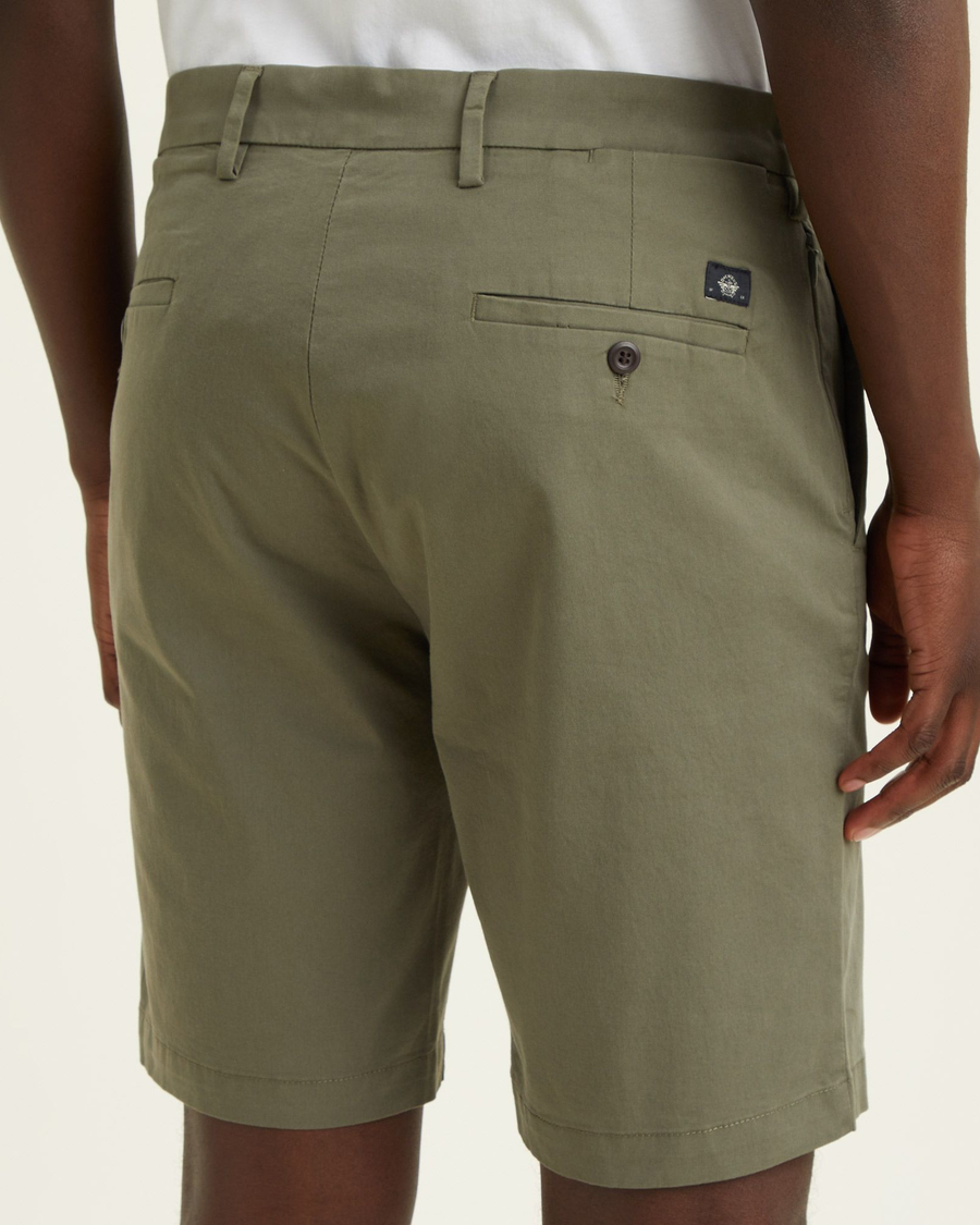 View of model wearing Camo Men's Supreme Flex Modern Chino Short.