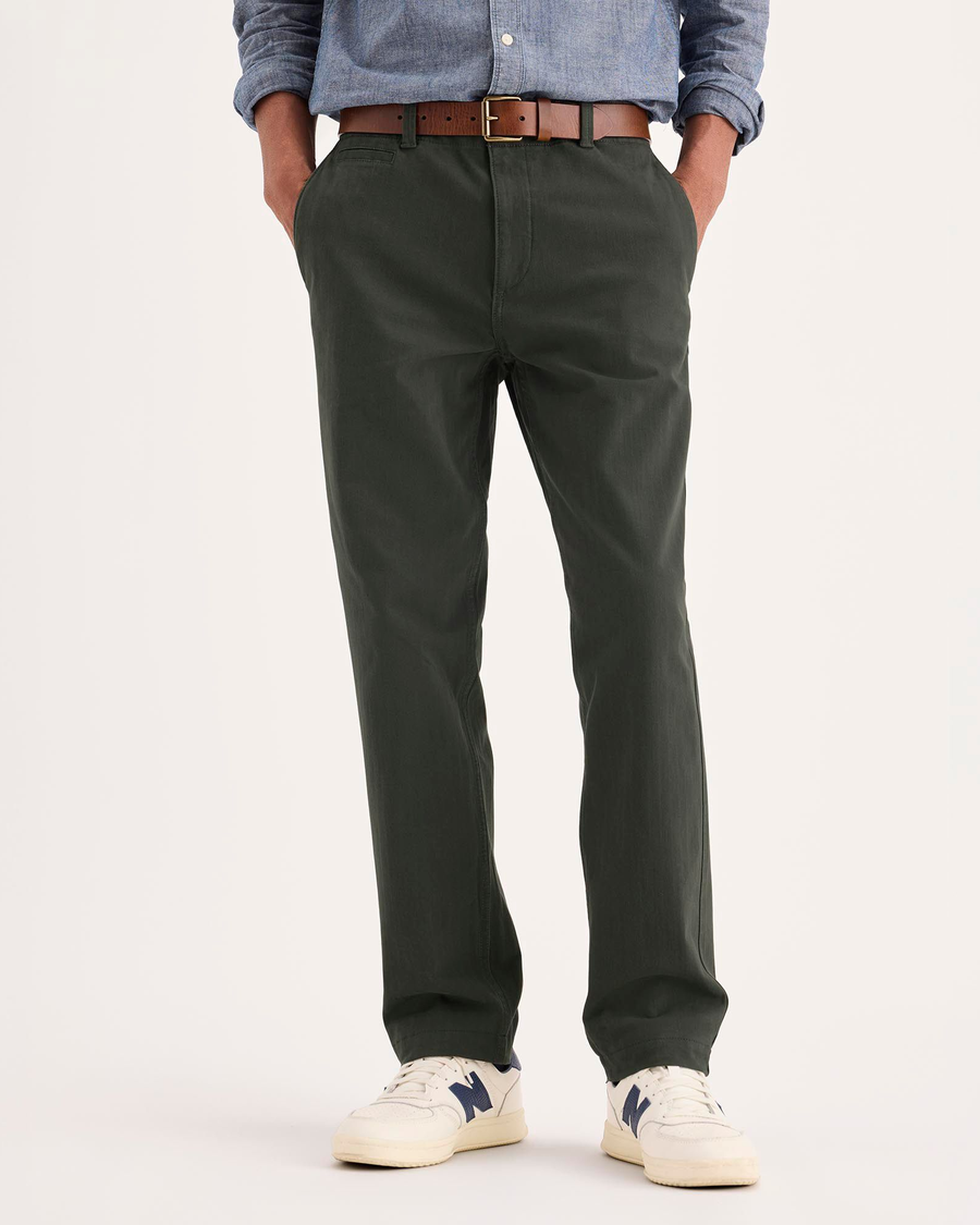 Front view of model wearing Chimera Alpha Chino Pants, Slim Fit.