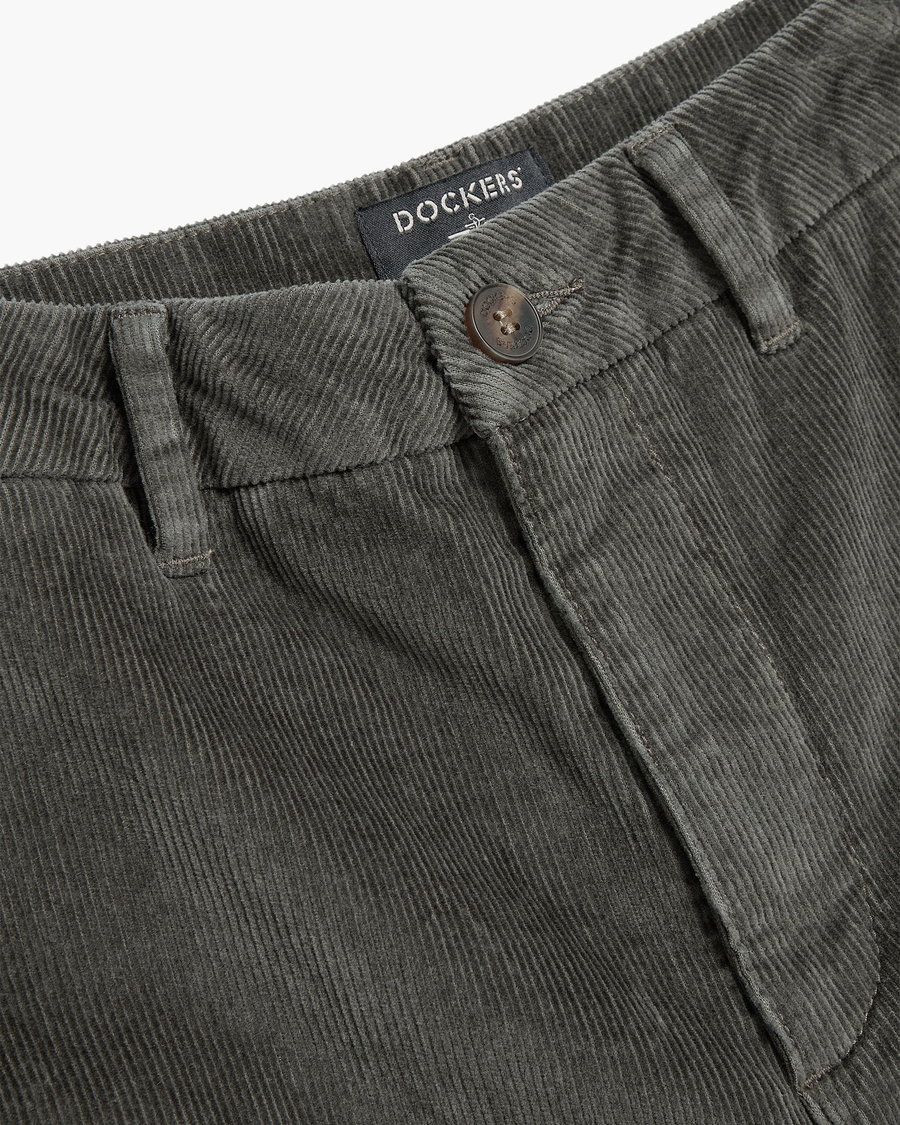 View of model wearing Chimera Blake Chino, High Straight Fit.