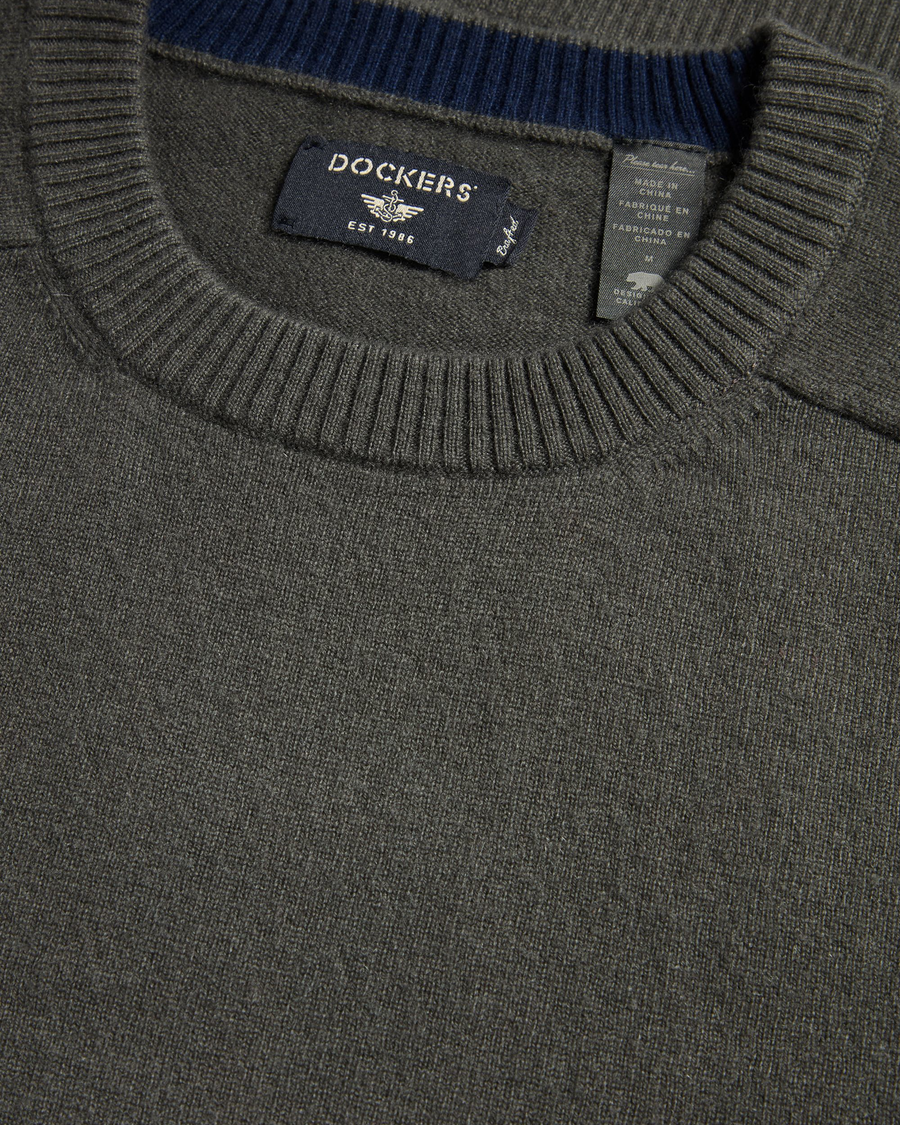 View of model wearing Chimera Crafted Cashmere Sweater, Regular Fit.