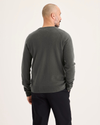 Back view of model wearing Chimera Crafted Cashmere Sweater, Regular Fit.