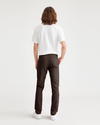 Back view of model wearing Coffee Bean Alpha Chino Pants, Skinny Fit.