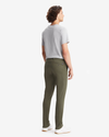 Back view of model wearing Deep Depths Men's Skinny Fit Supreme Flex Alpha Khaki Pants.