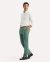 View of model wearing Duck Green Original Chino Pants, Slim Fit.