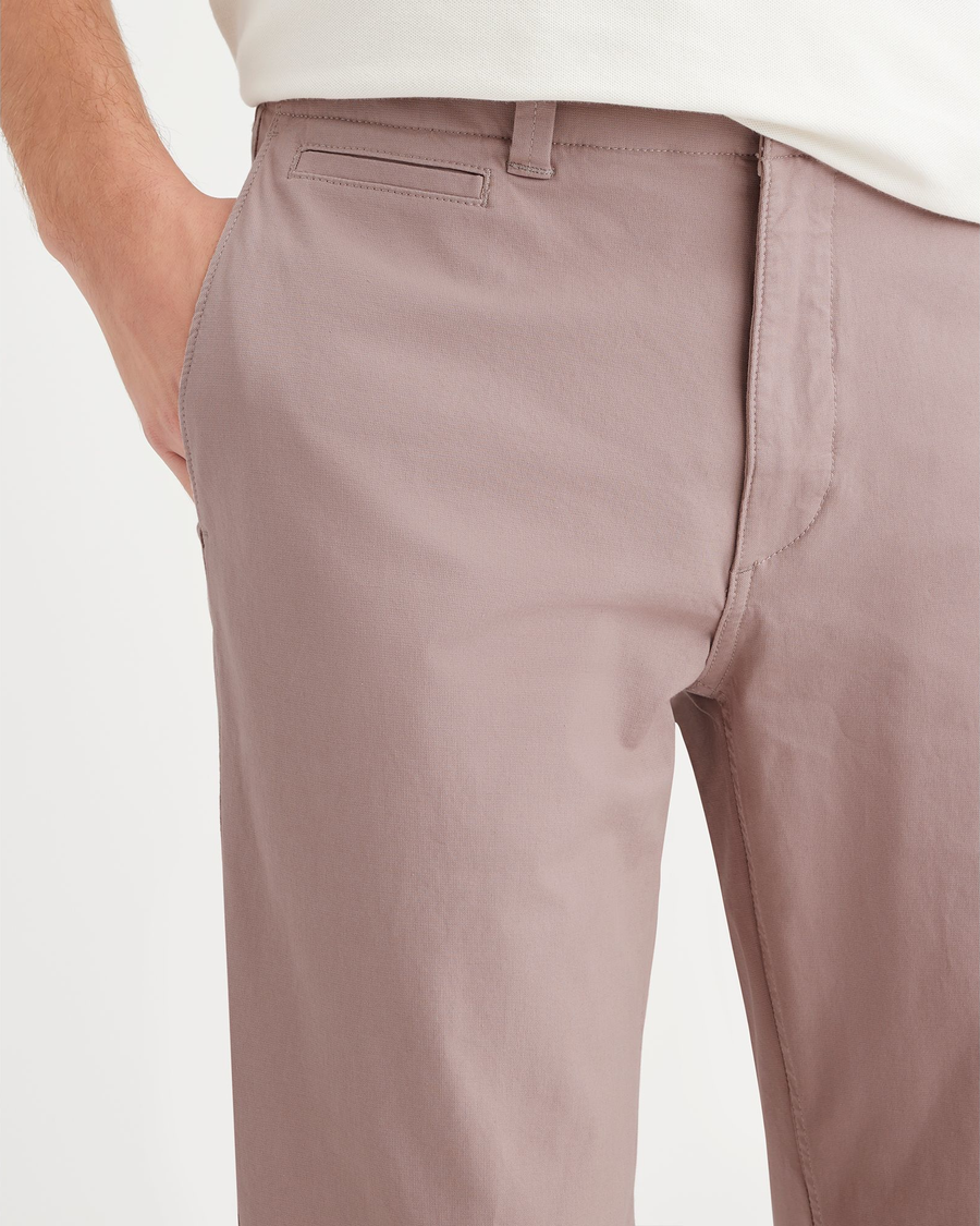 View of model wearing Fawn Alpha Chino Pants, Slim Fit.