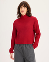 Mockneck Sweater, Relaxed Fit