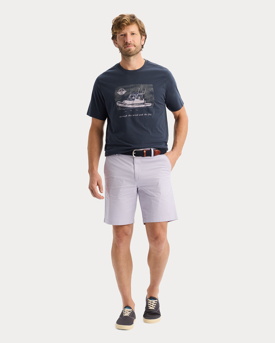 View of model wearing Fog India Graphic Tee, Regular Fit.