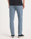 Back view of model wearing Folkstone Gray Ultimate Chino Pants with Smart 360 Flex™, Skinny Fit.