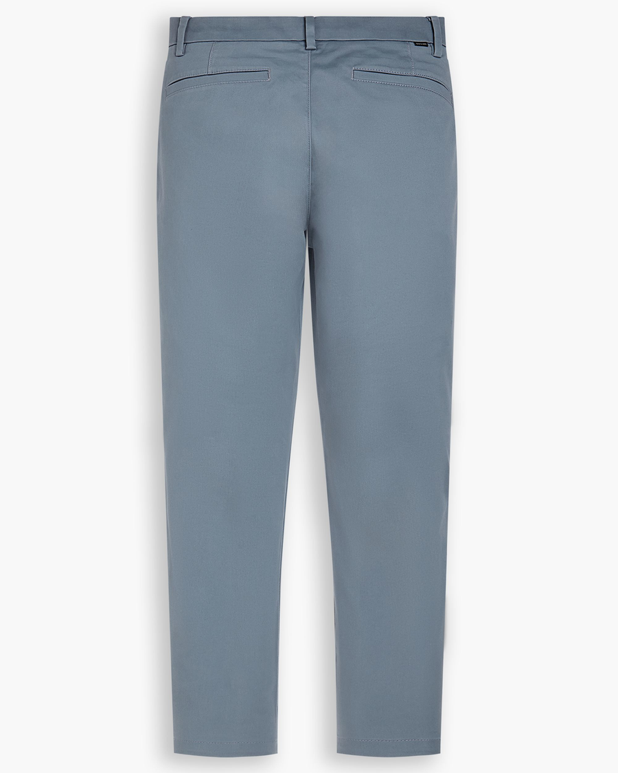 View of model wearing Folkstone Gray Weekend Chinos, Skinny Fit.