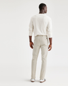 Back view of model wearing Grit Crafted Khaki Pants, Slim Fit.