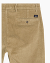 View of model wearing Harvest Gold Crafted Khaki Pants, Slim Fit.