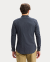 Back view of model wearing India Ink Oxford Shirt, Slim Fit.