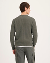 Back view of model wearing Jodhpurs Crewneck Sweater, Regular Fit.