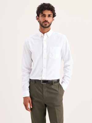 Signature Shirt Long Sleeve with Stain Defender®, Slim Fit