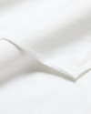 View of model wearing Lucent White Women's Shirt, Relaxed Fit.