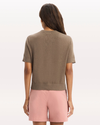 Back view of model wearing Morel Sweater Tee, Regular Fit.