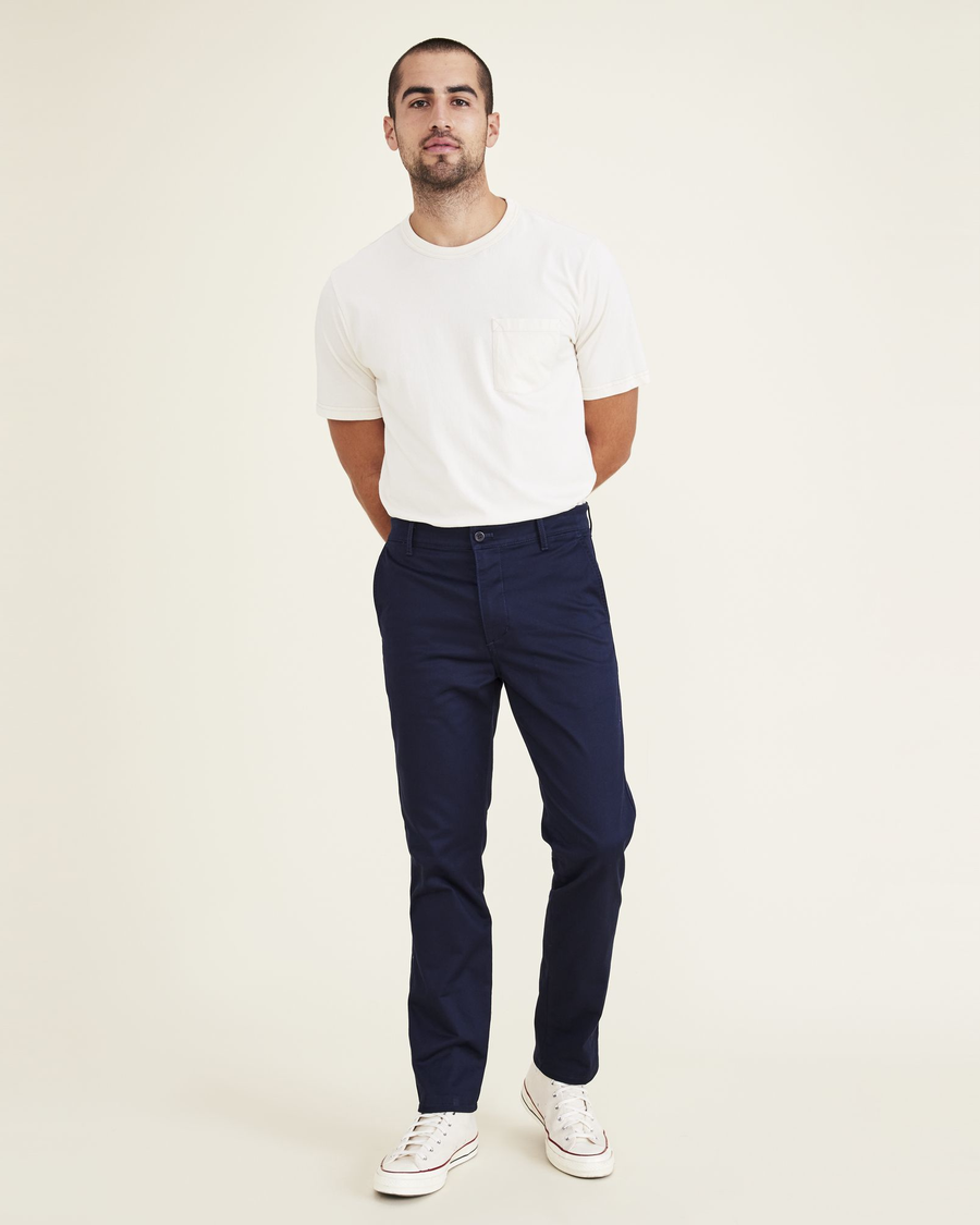 Pantalon Noir Homme Dockers Premium D3 - Taille 34/29 - Coupe Classique - Occasion Très Bon état