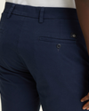 View of model wearing Navy Blazer Men's Supreme Flex Modern Chino Short.