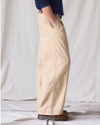 Side view of model wearing New British Khaki Dockers® x Transnomadica Rigger Pant.