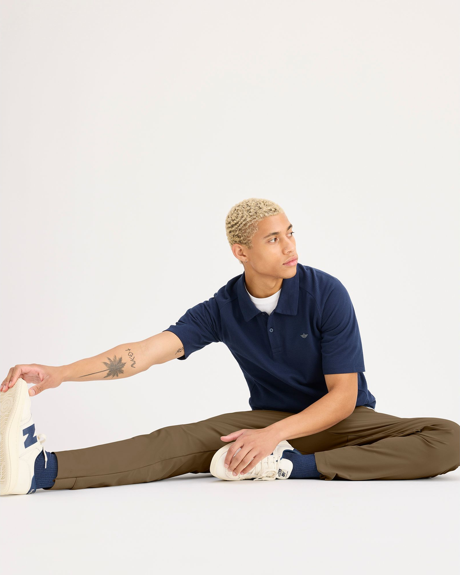 View of model wearing Otter Go Jogger, Slim Fit with Airweave.