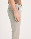 Side view of model wearing Pure Cashmere Ultimate Chinos, Skinny Fit.