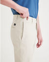 View of model wearing Sahara Khaki Alpha Chino Pants, Skinny Fit.