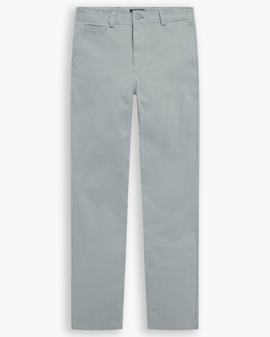 View of model wearing Sharkskin Alpha Chino Pants, Skinny Fit.