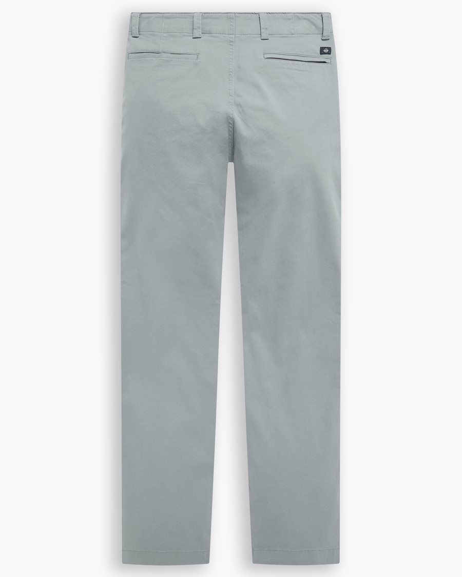 View of model wearing Sharkskin Alpha Chino Pants, Skinny Fit.