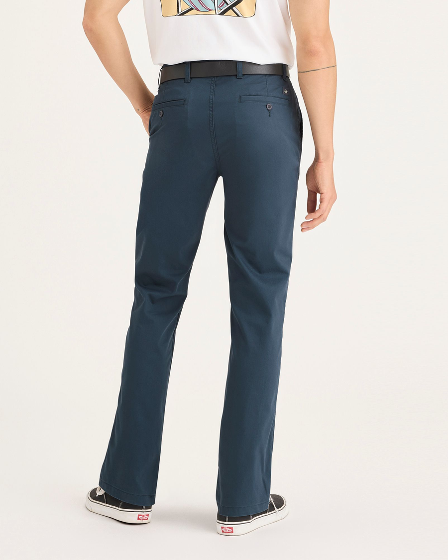 Back view of model wearing Stratified Sea Men's Slim Fit Smart 360 Flex Ultimate Chino Pants.