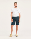 Front view of model wearing Stratified Sea Men's Straight Fit Ultimate Short.