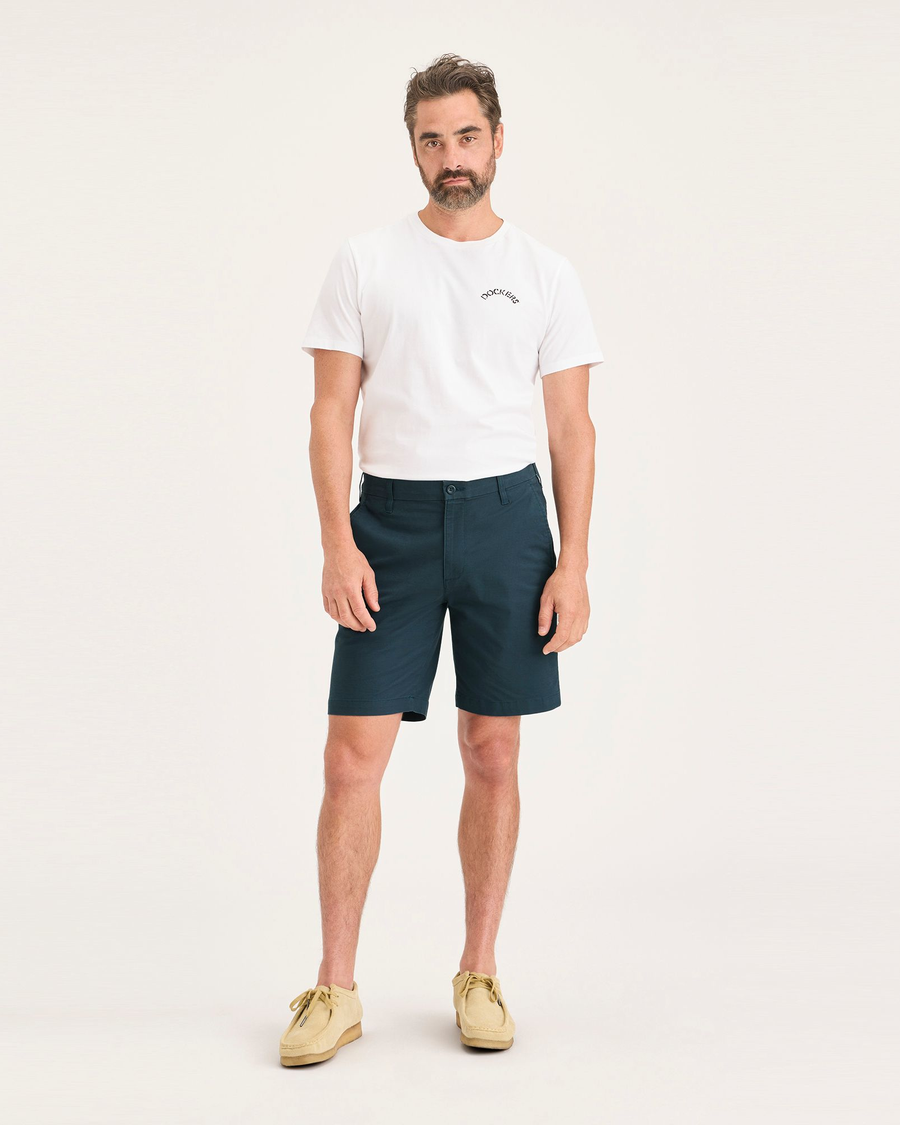 Front view of model wearing Stratified Sea Men's Straight Fit Ultimate Short.