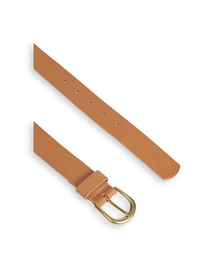 View of  Taupe Women's Refined Classic Belt.