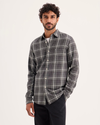 Front view of model wearing Thunderstorm Gray Original Shirt, Slim Fit.