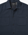 View of model wearing Total Eclipse Overshirt, Relaxed Fit.