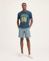 Front view of model wearing Tourmaline Men's Straight Fit Ultimate Short.