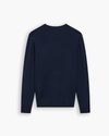 View of model wearing Varsity Anchor Premium Crewneck Sweater, Regular Fit.